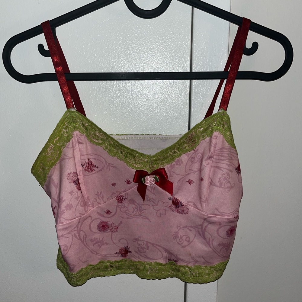 Cute Lace Cropped Tank